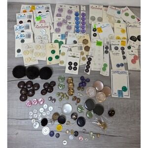 Vintage Clothing Buttons Cards Loose Full and Partial Sets Lansing La Mode more